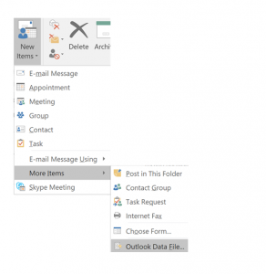 drag and drop method to convert OST to PST Manually